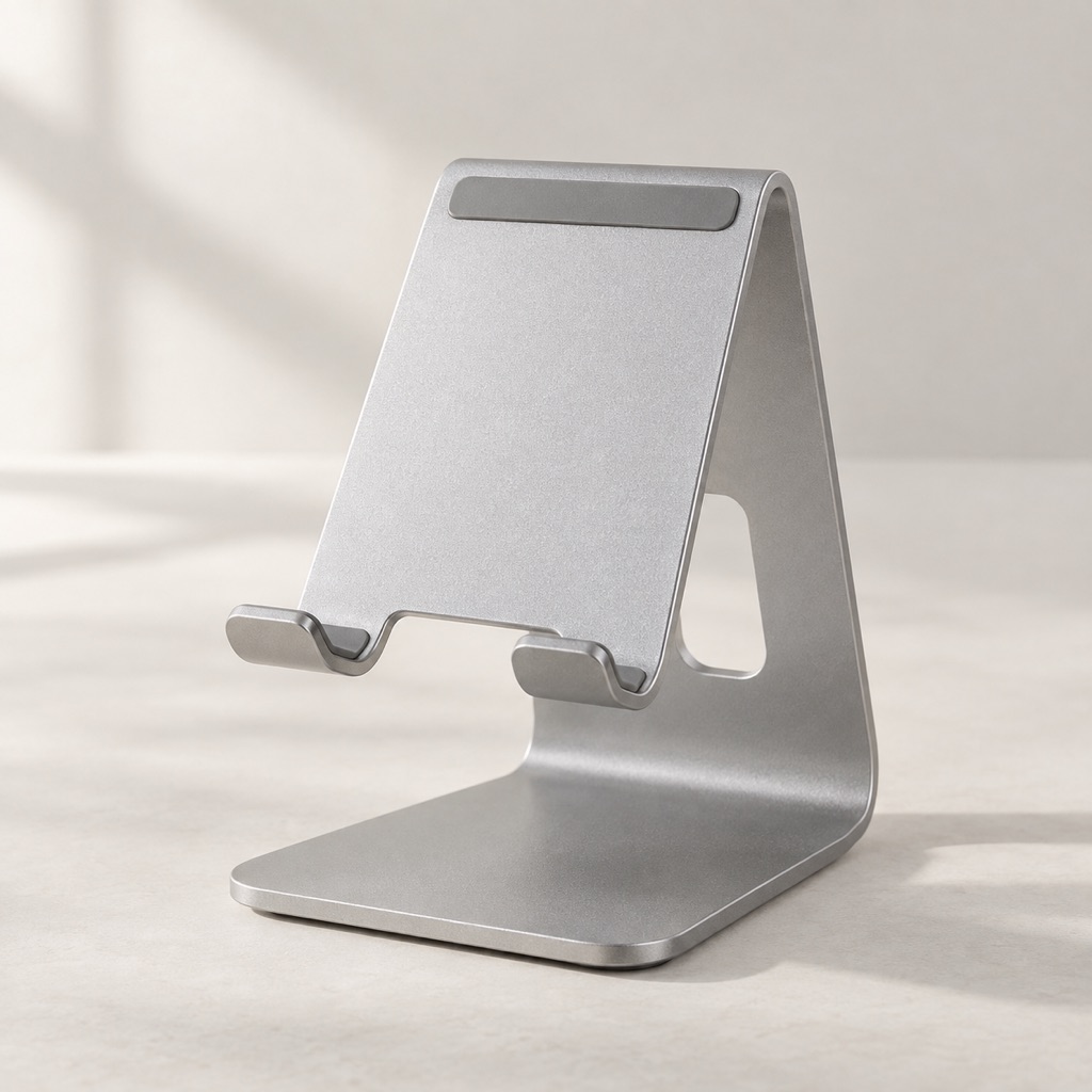 Aluminium phone stand