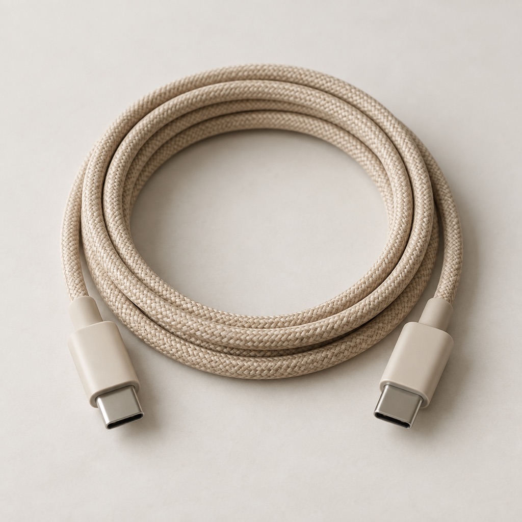 Braided charging cable