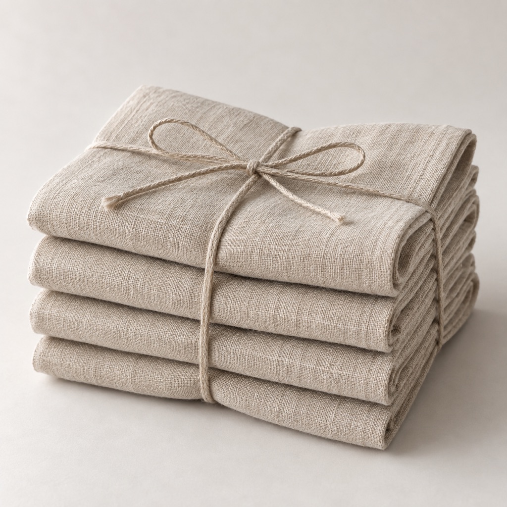 Linen napkins, set of four