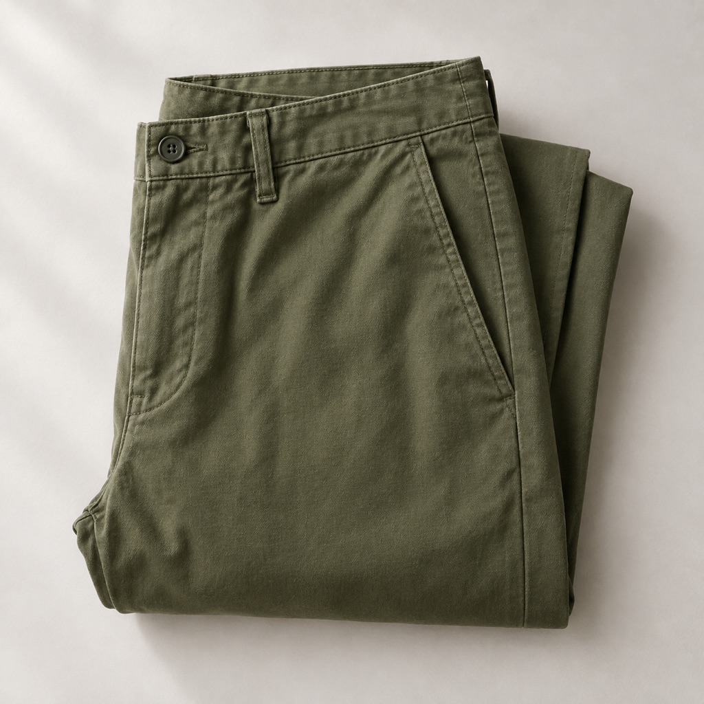 Relaxed cotton trousers