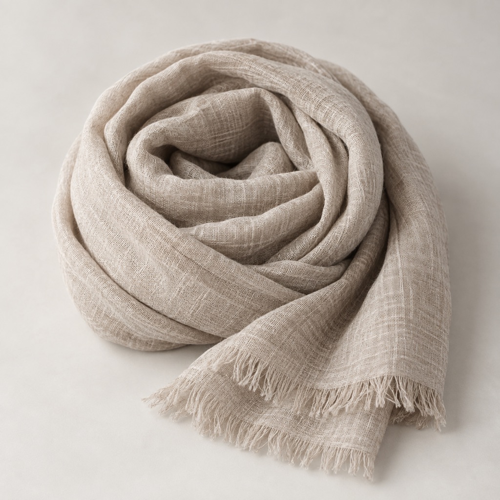Soft linen scarf