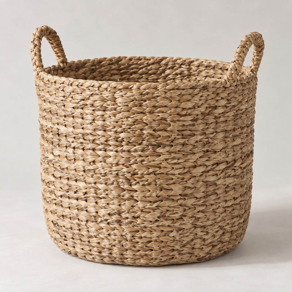 Woven storage basket