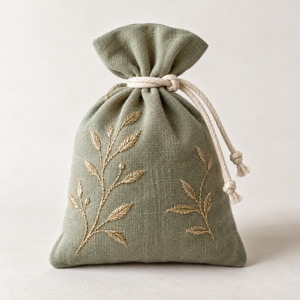 Embroidered sachet