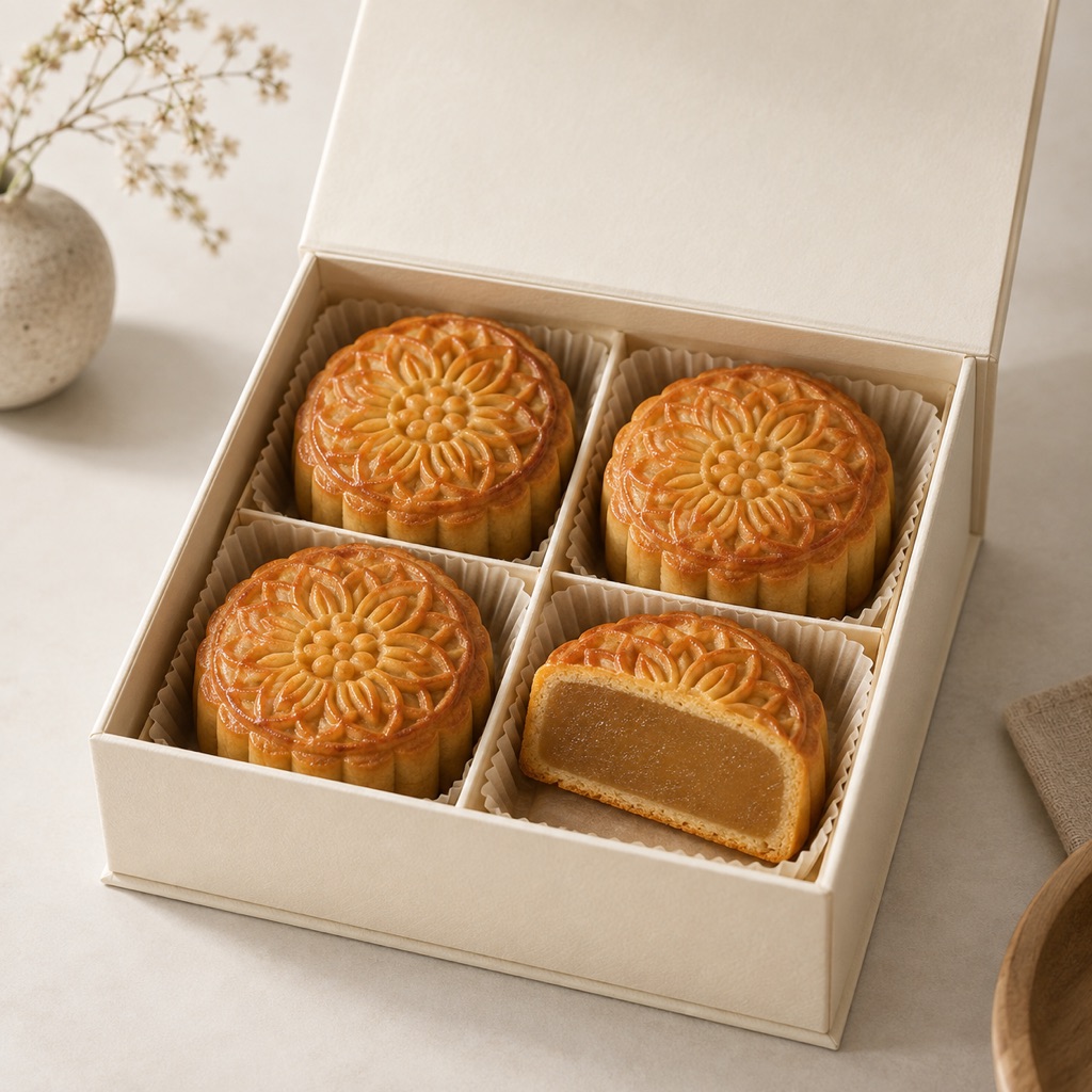 Lotus mooncake gift box