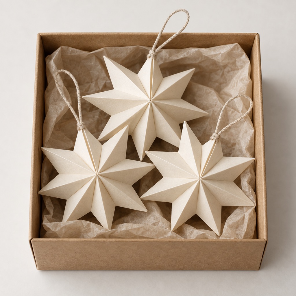 Paper star ornaments