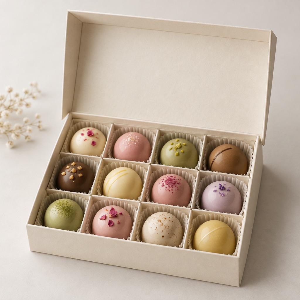 Pastel chocolate selection