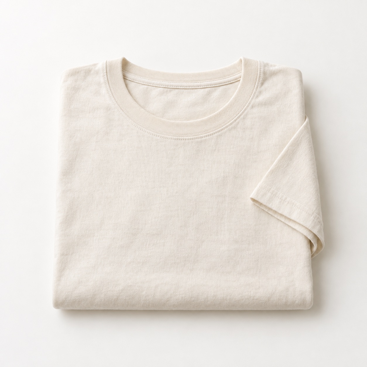 White cotton tee