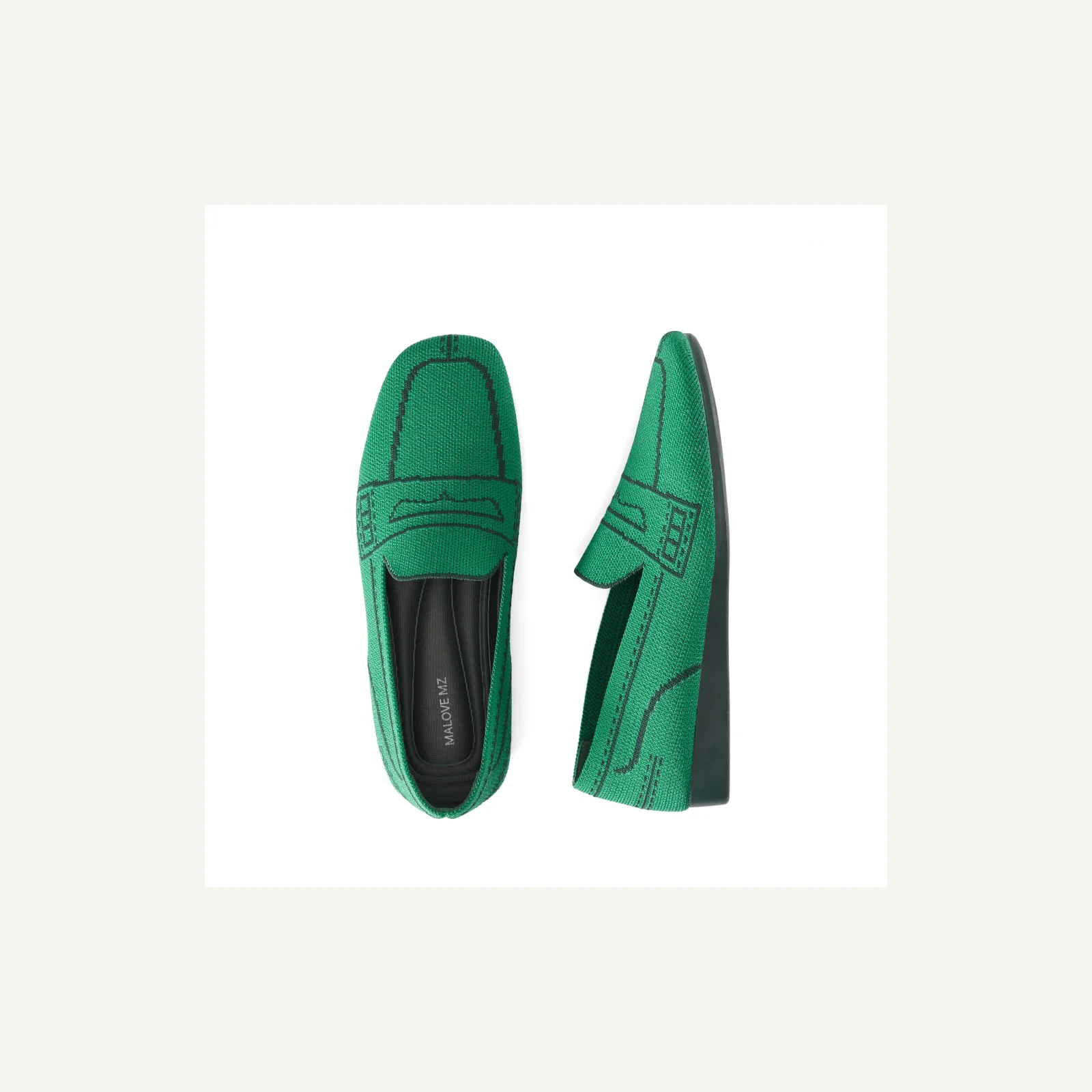 Square-toe loafers · 9P65S-2